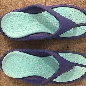 Crocs Women's Blue Flip Flops